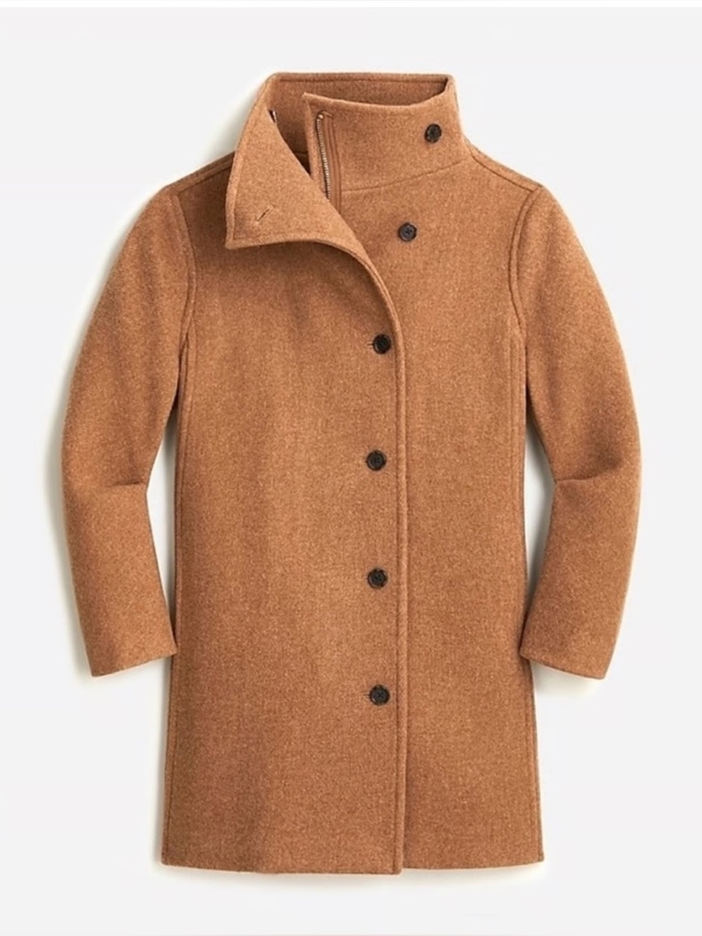J Crew Nello Gori Wool Blend Villa Cocoon Coat Italian Stadium Jacket Size 10